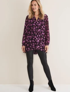 Rhian Chiffon Tunic Blouse