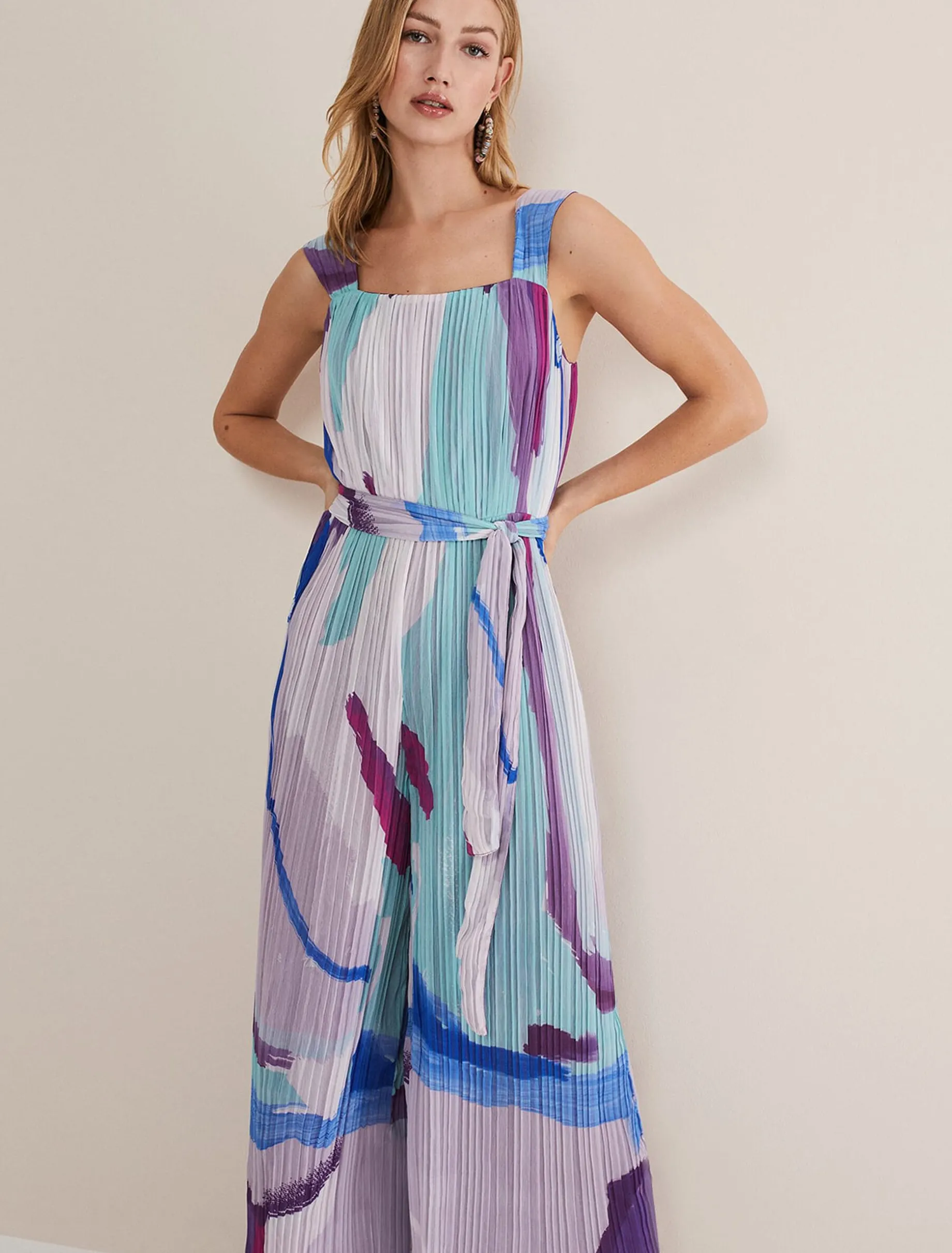 Rhona Abstract Wide Leg Jumpsuit