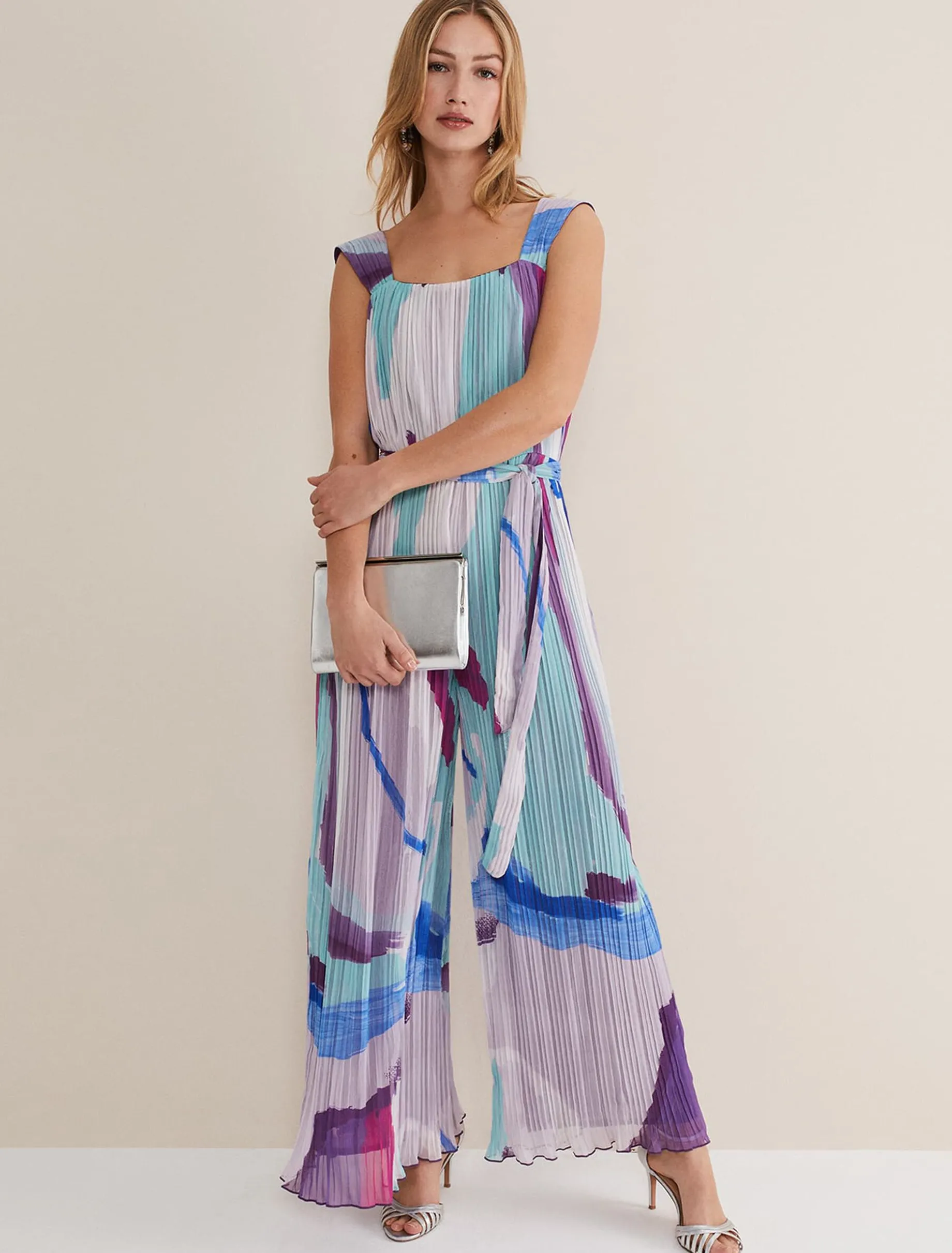 Rhona Abstract Wide Leg Jumpsuit
