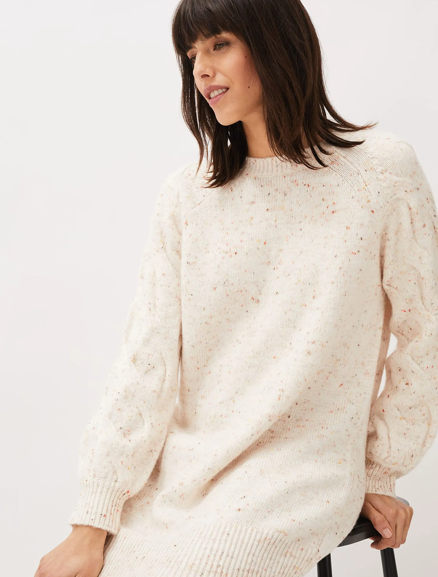 Rian Chunky Cowl Neck Jumper Dress