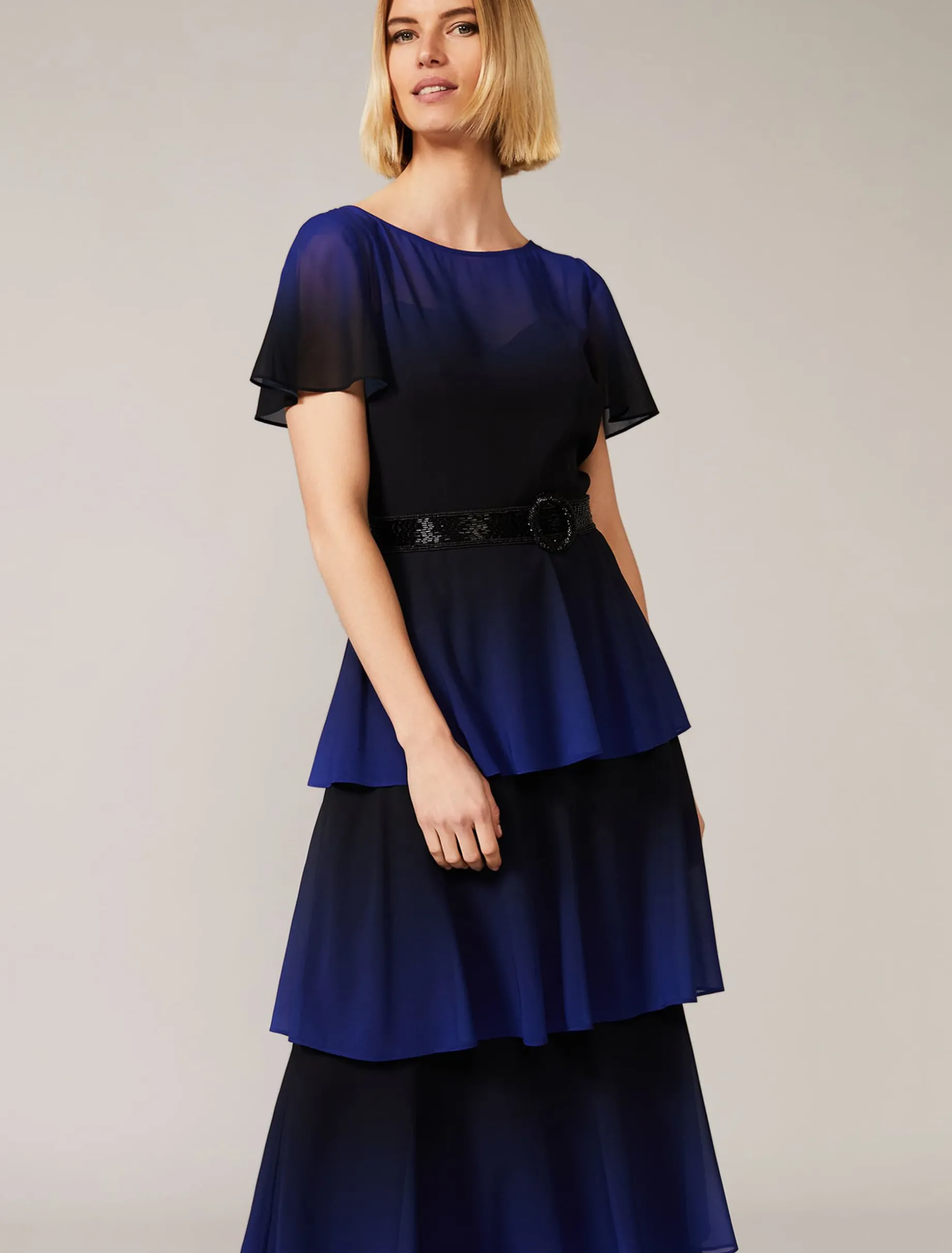 Rosalie Dipdye Tiered Dress