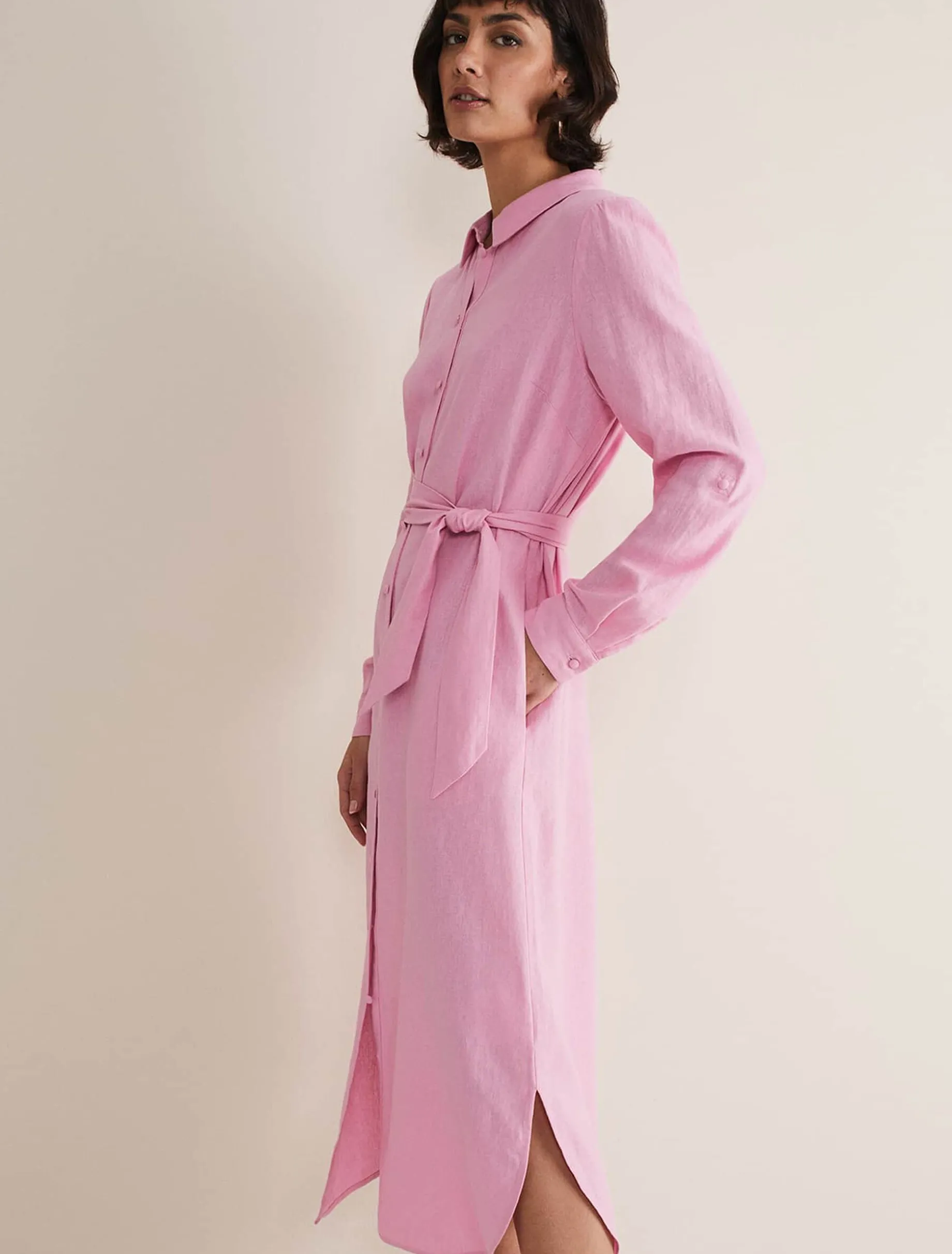 Rosalina Linen Shirt Dress