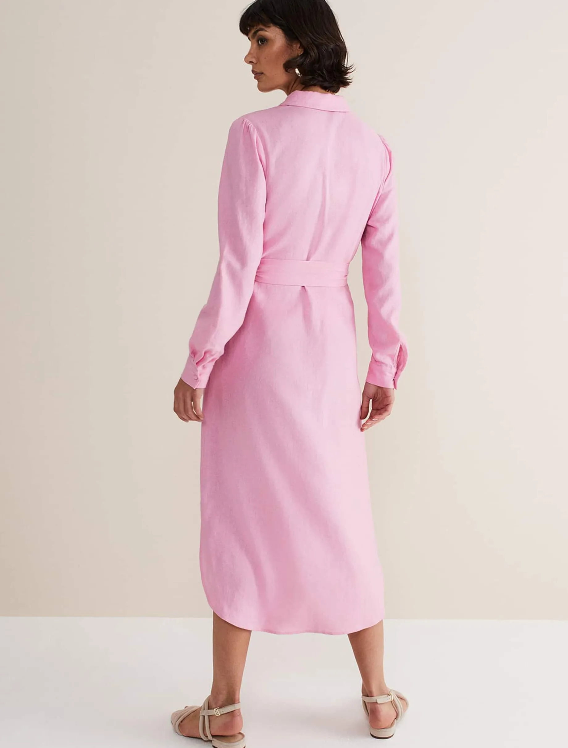 Rosalina Linen Shirt Dress