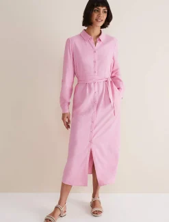 Rosalina Linen Shirt Dress