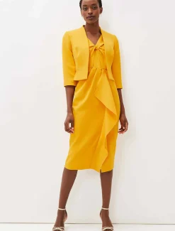 Rosalyn Fluted Sleeve Occasion Jacket