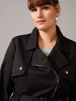 Rose Soft Biker Coat