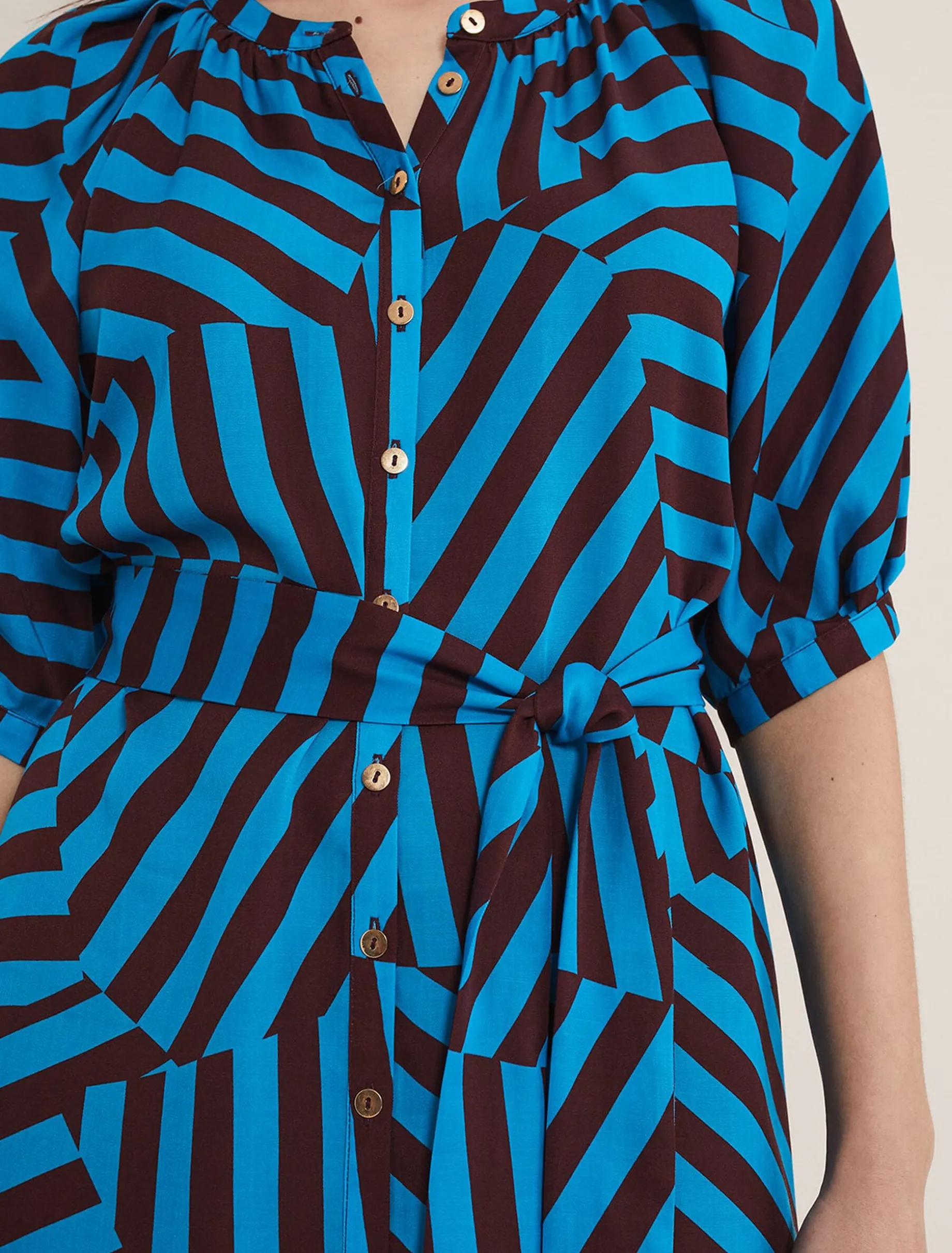 Rosella Striped Mini Dress