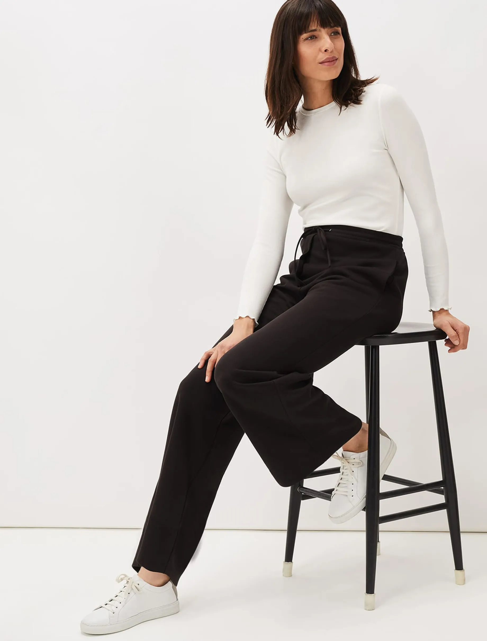 Ruth Wide Leg Jersey Trousers