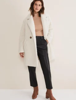 Rya Pleather Straight Leg Trouser