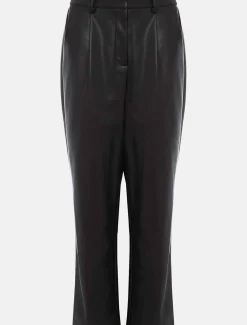 Rya Pleather Straight Leg Trouser