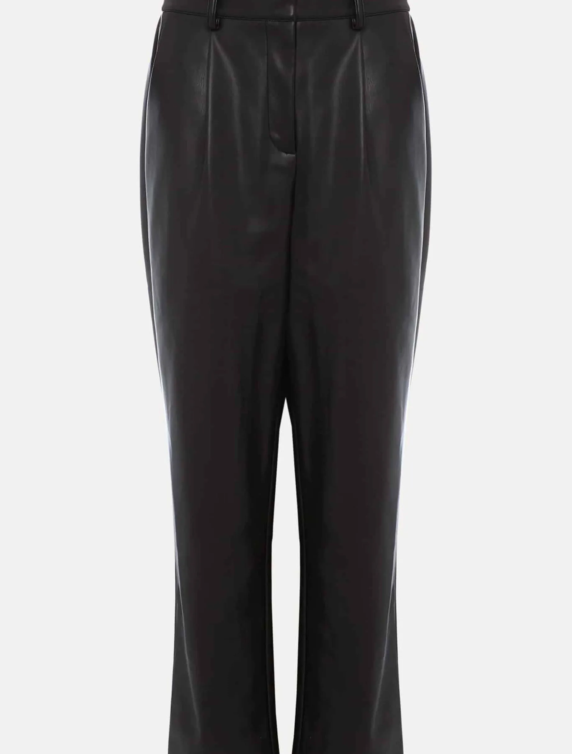Rya Pleather Straight Leg Trouser