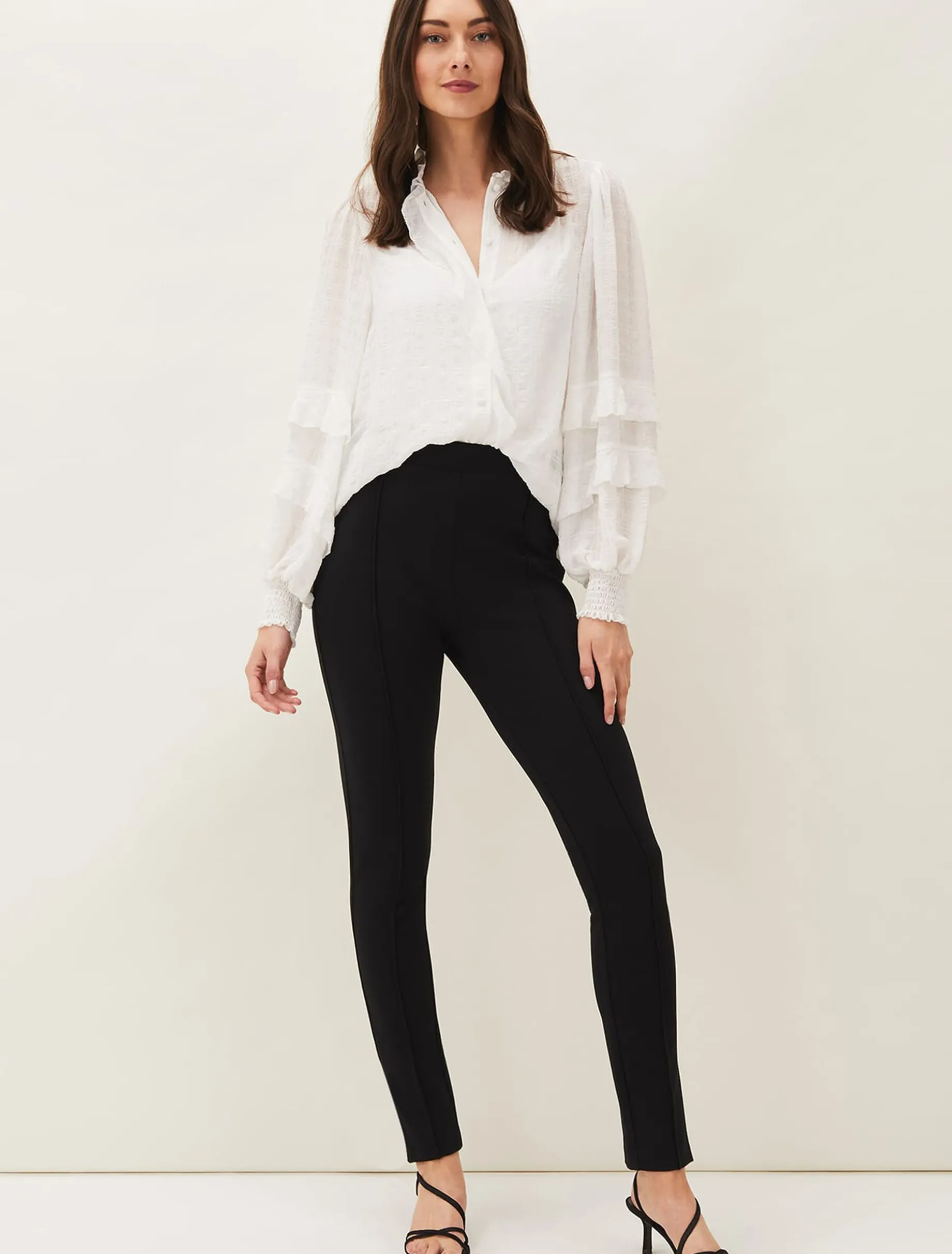 Sabrina Zip Hem Ponte Trousers