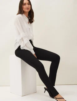 Sabrina Zip Hem Ponte Trousers