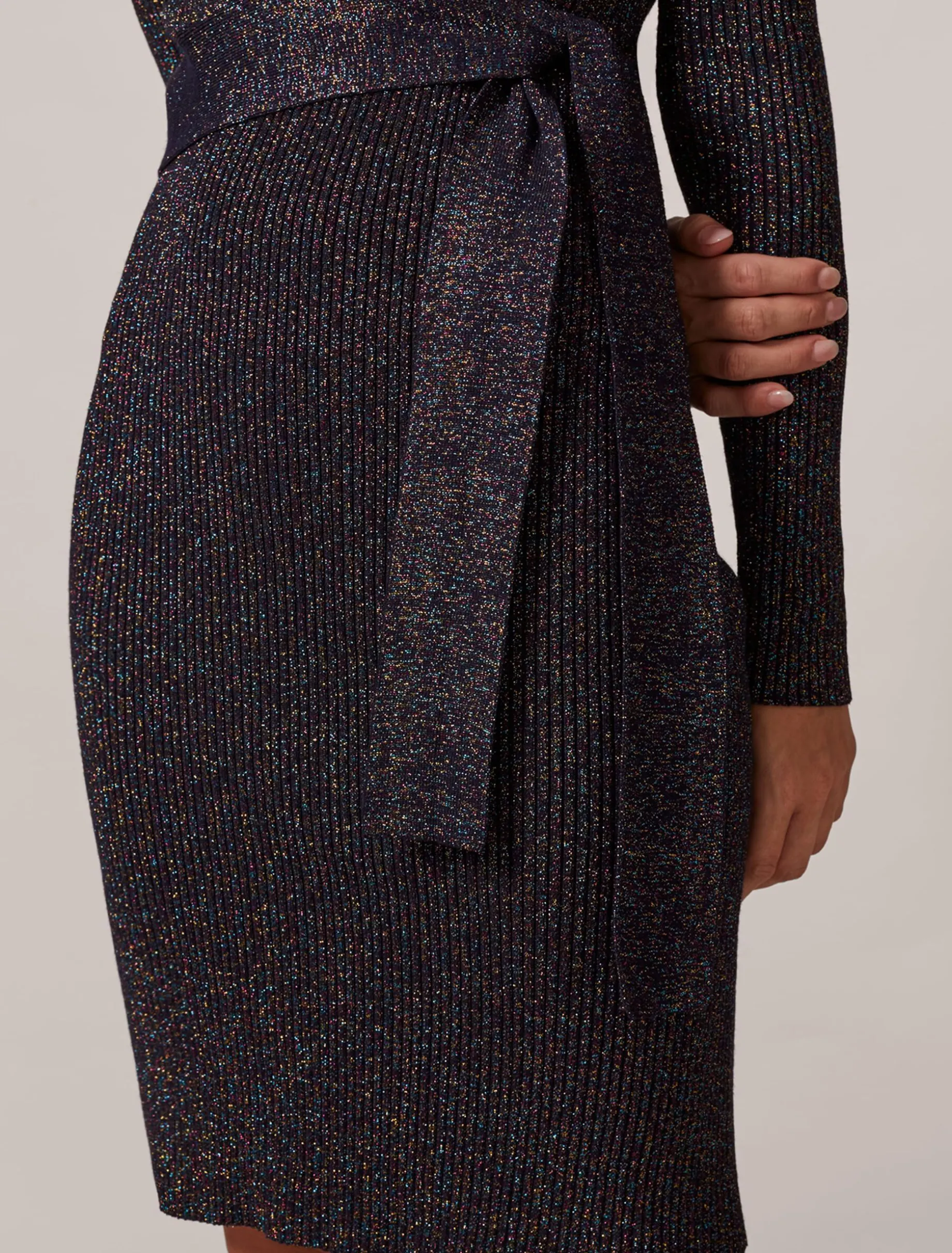 Sady Sparkle Wrap Dress