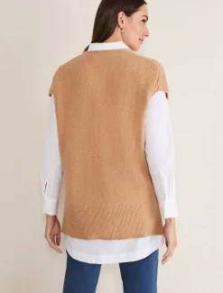 Safin V Neck Wool Blend Knitted Tabbard