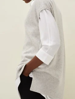 Safin V Neck Wool Blend Knitted Vest
