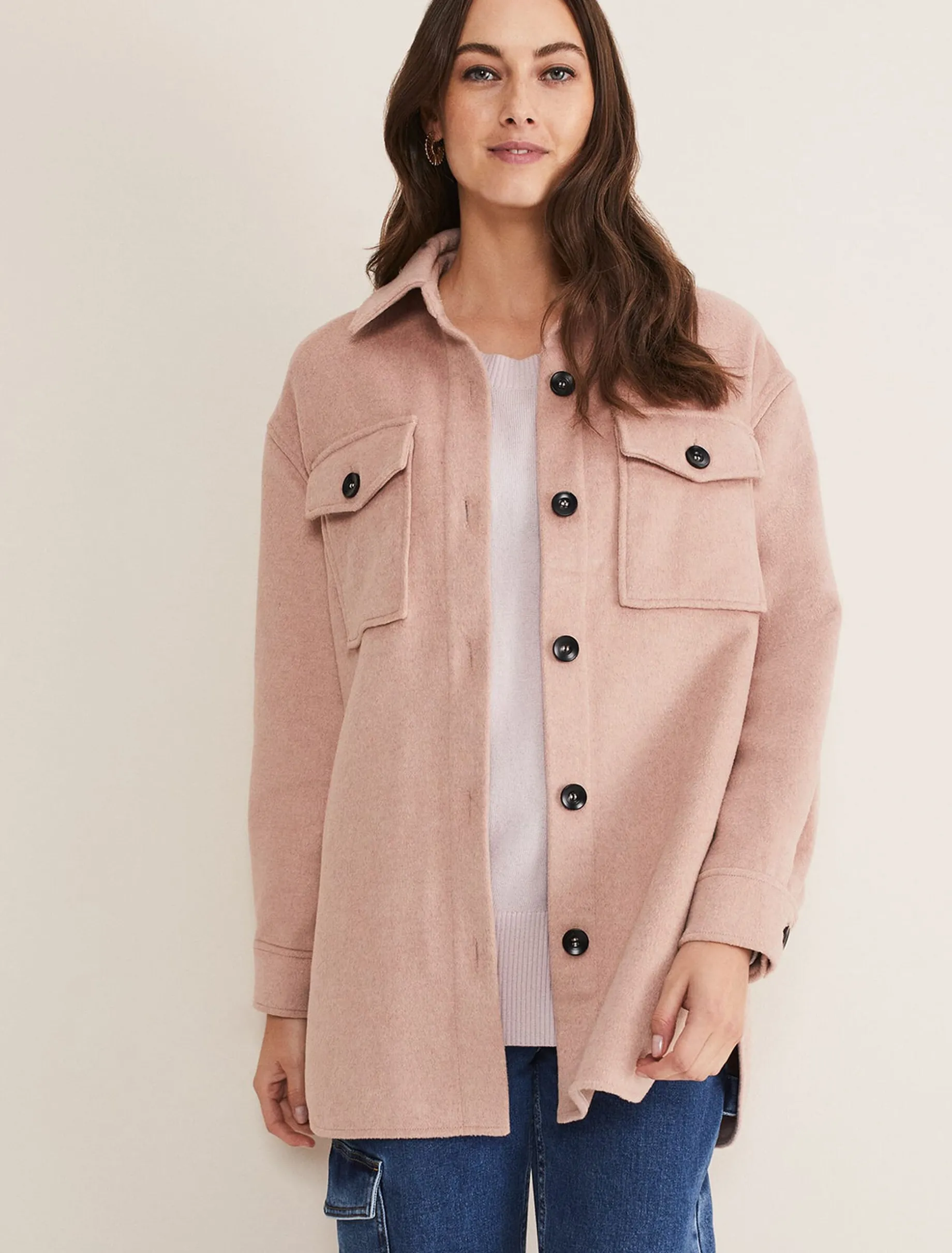 Sammy Plain Wool Shacket