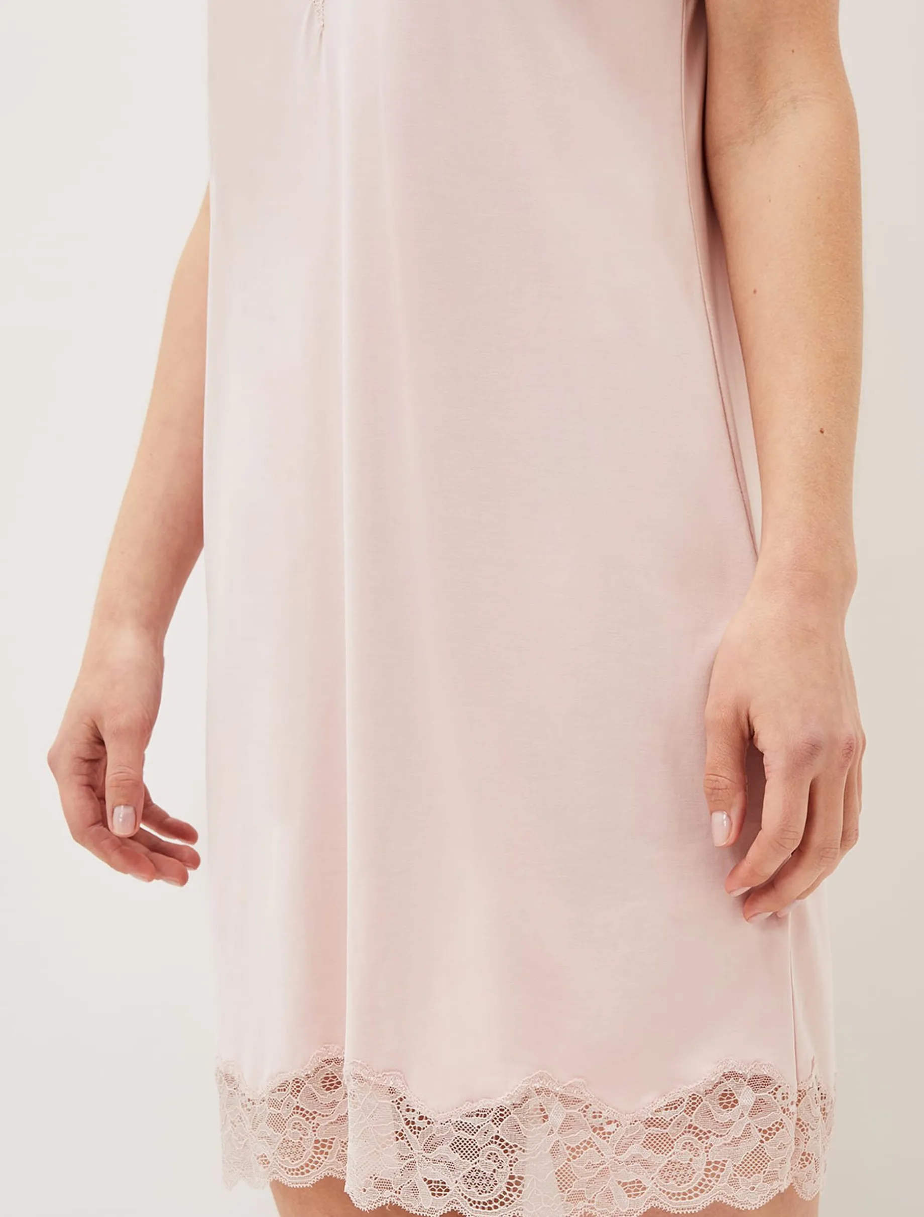 Sania Lace Trim Night Dress