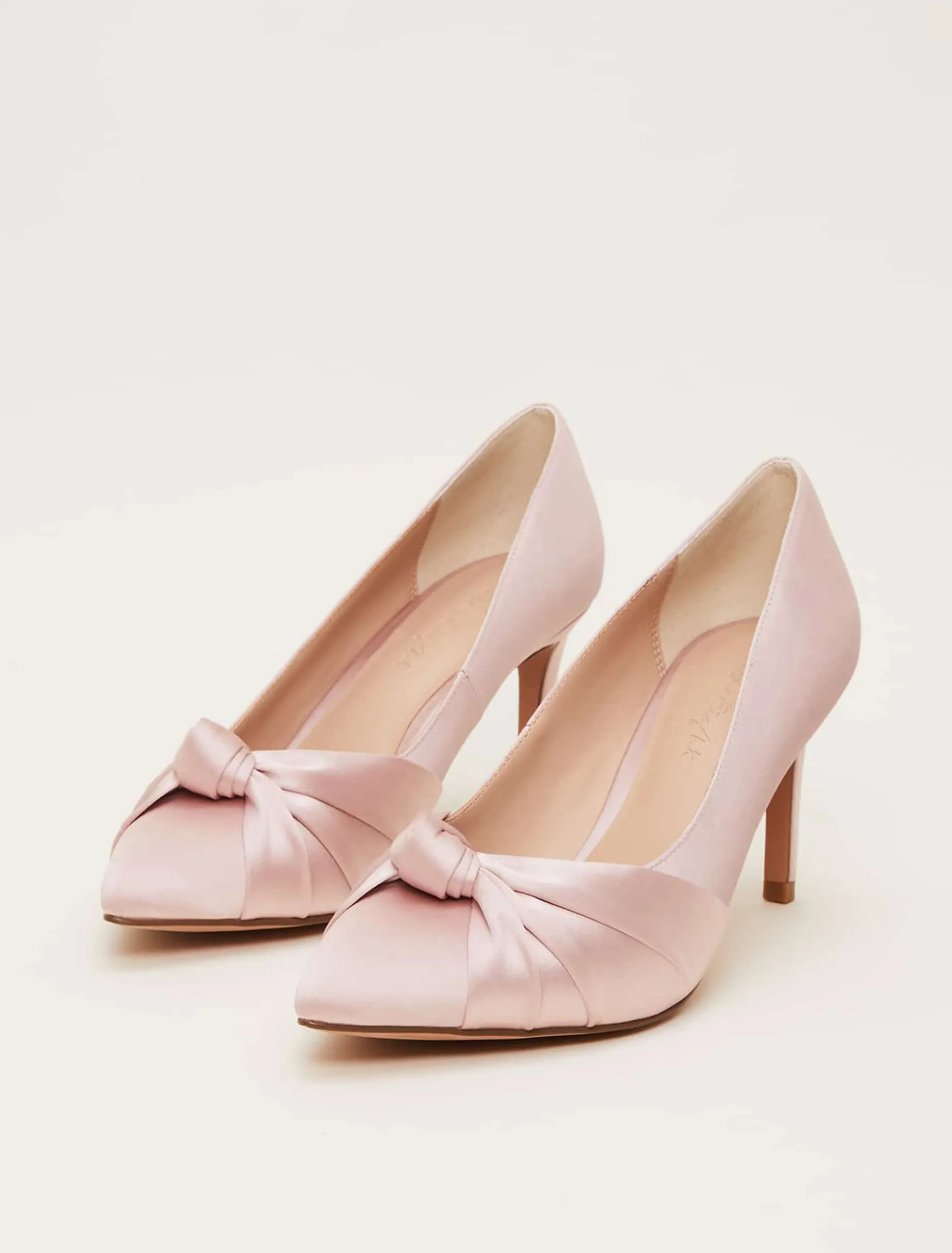 Satin Knot Front Court Shoe
