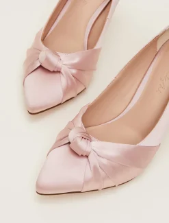 Satin Knot Front Court Shoe