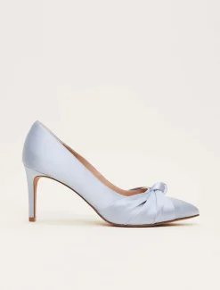 Satin Knot Front Court Shoe