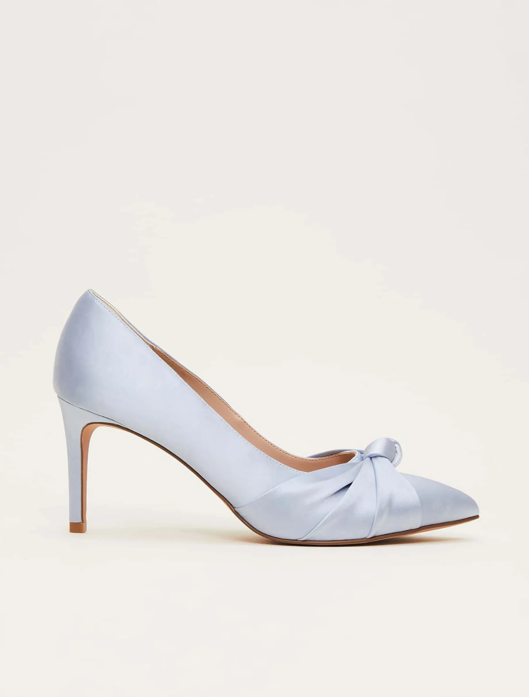 Satin Knot Front Court Shoe