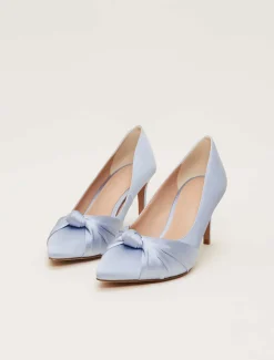 Satin Knot Front Court Shoe