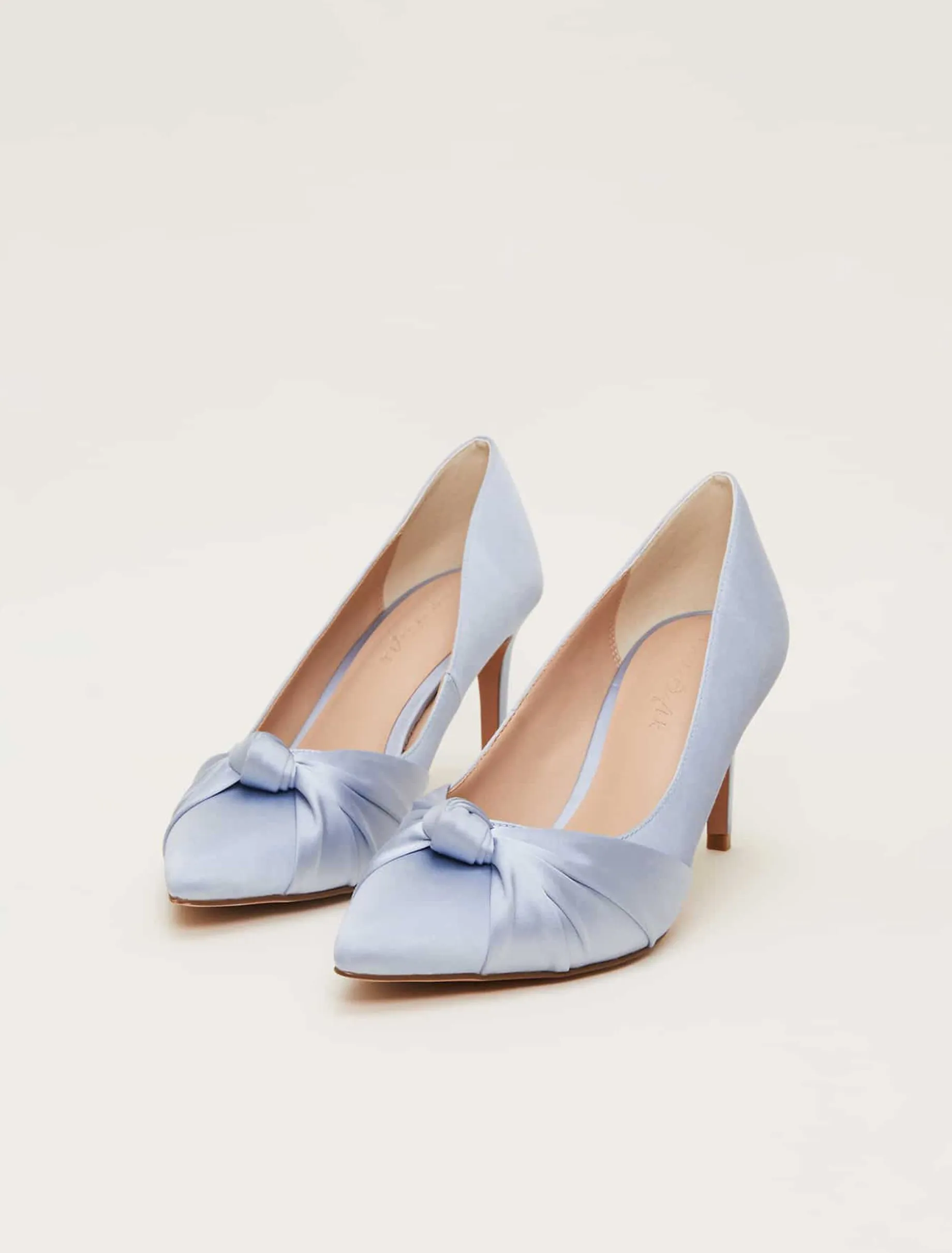 Satin Knot Front Court Shoe