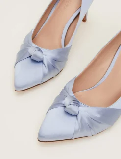 Satin Knot Front Court Shoe