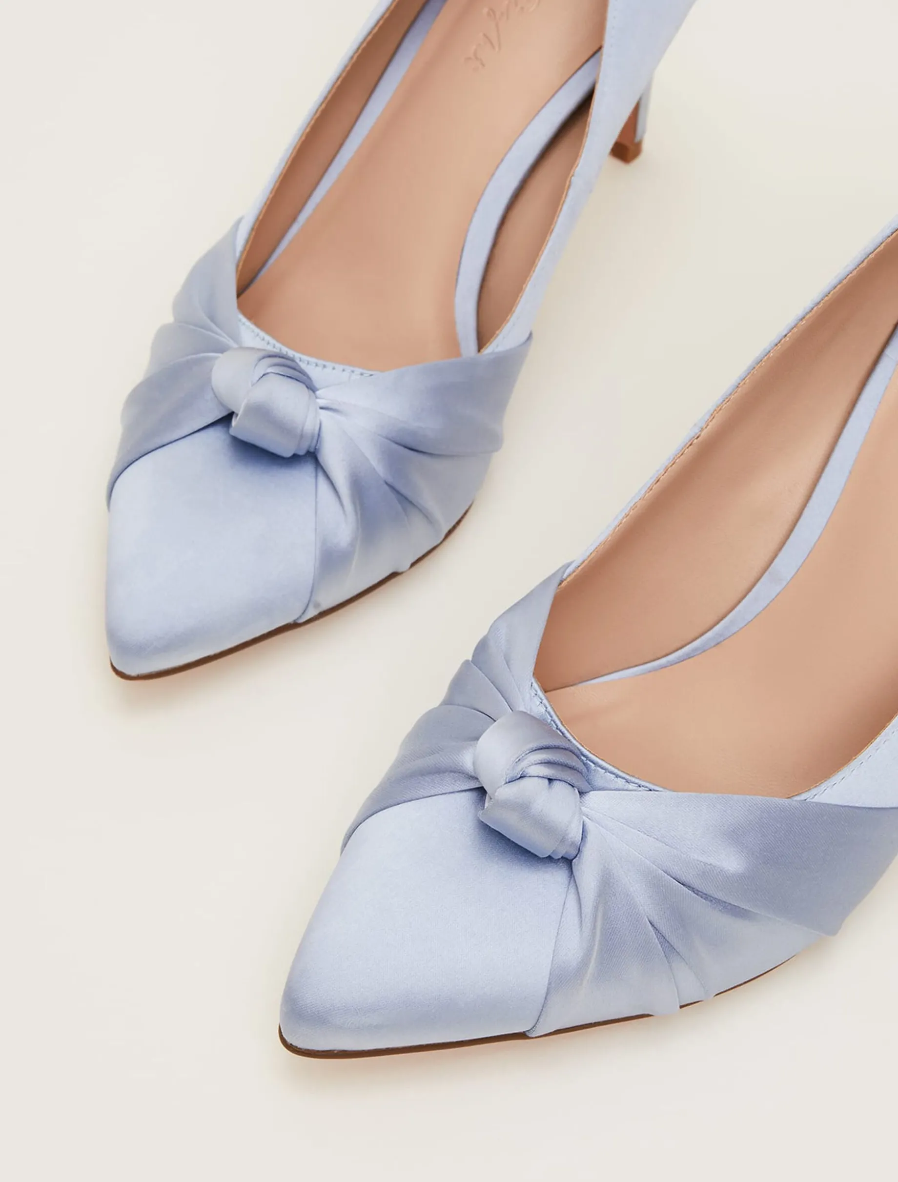 Satin Knot Front Court Shoe