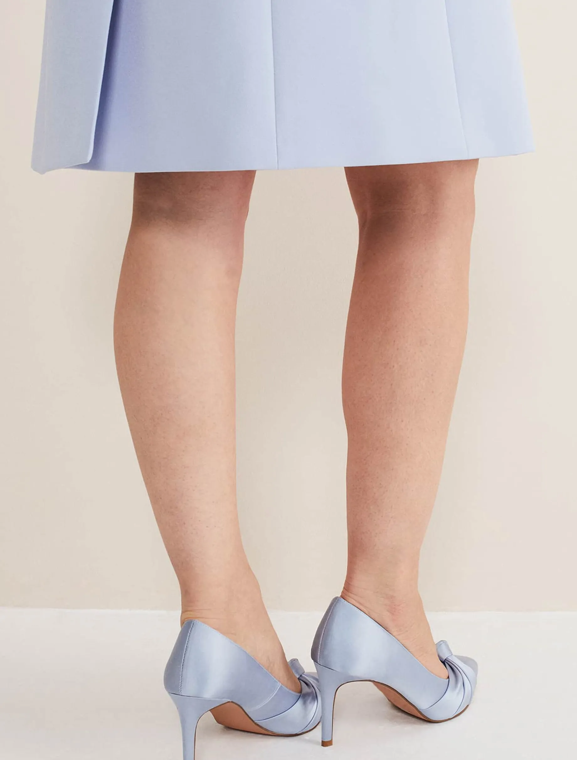 Satin Knot Front Court Shoe