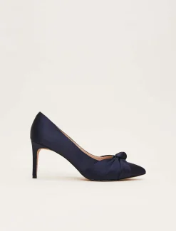 Satin Knot Front Court Shoe