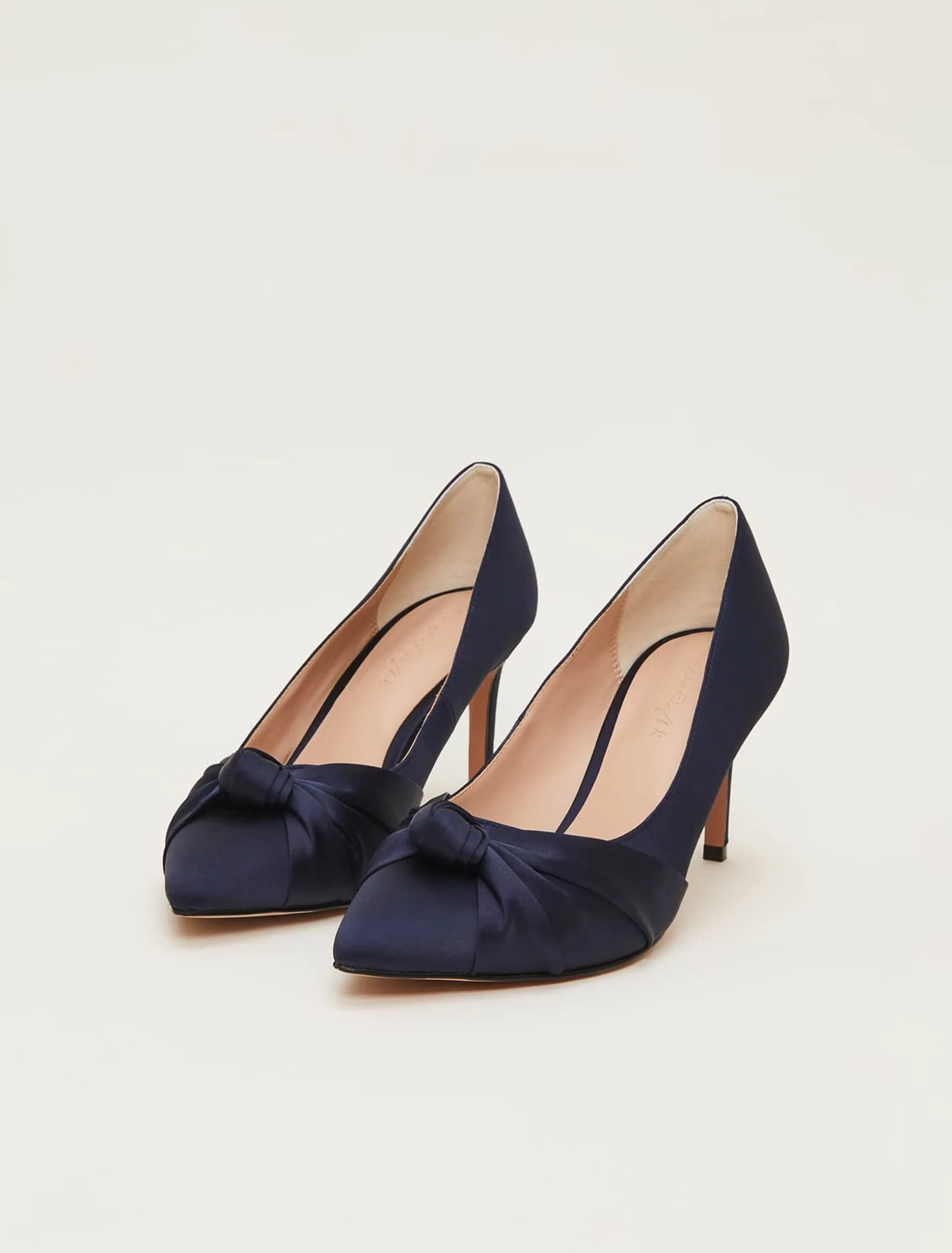 Satin Knot Front Court Shoe