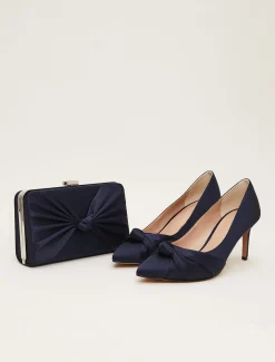 Satin Knot Front Court Shoe
