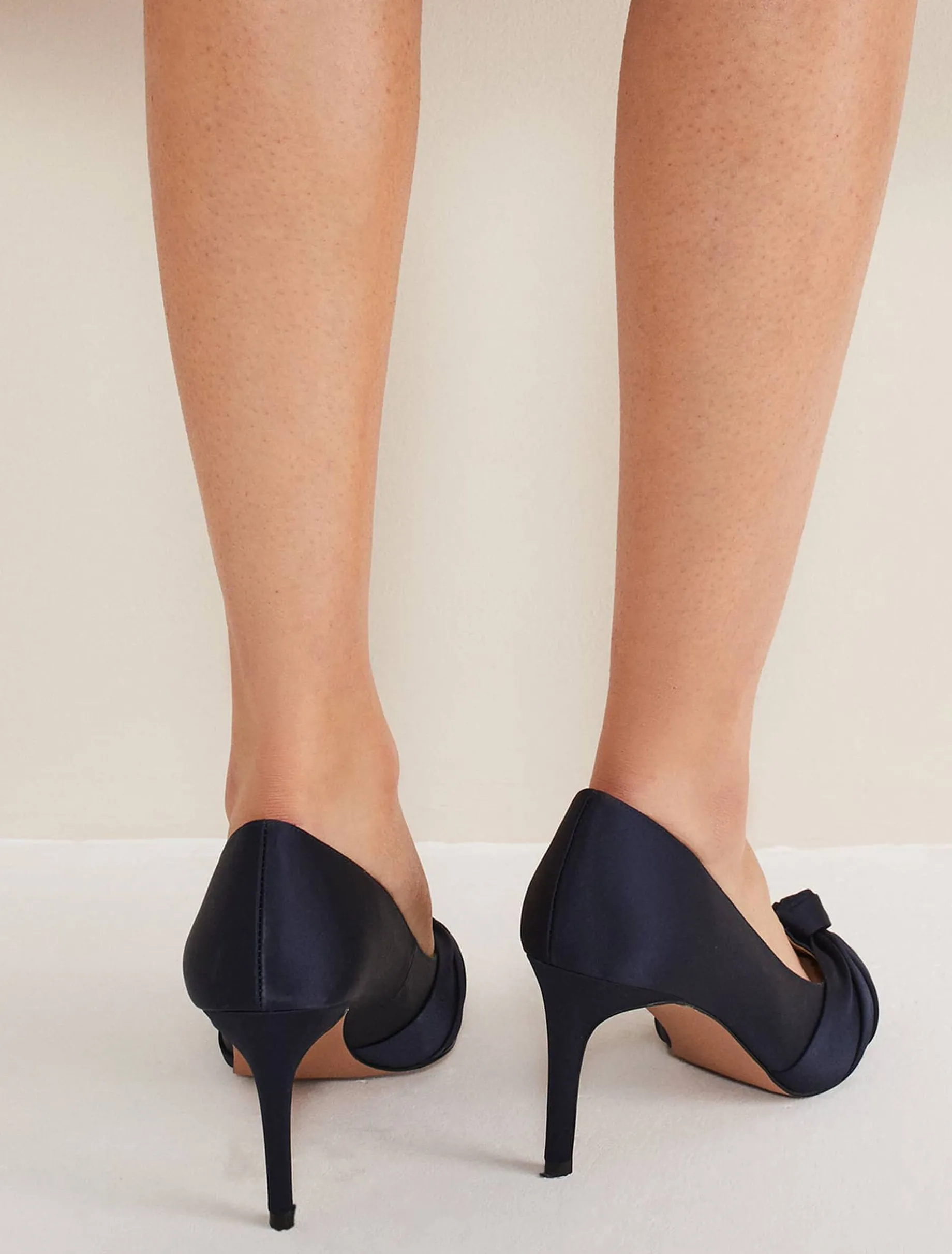 Satin Knot Front Court Shoe