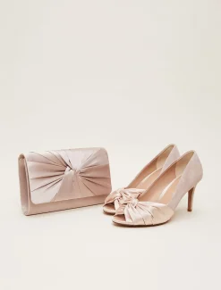 Satin Twist Clutch Bag