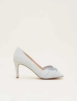 Satin Twist Peeptoe Shoe
