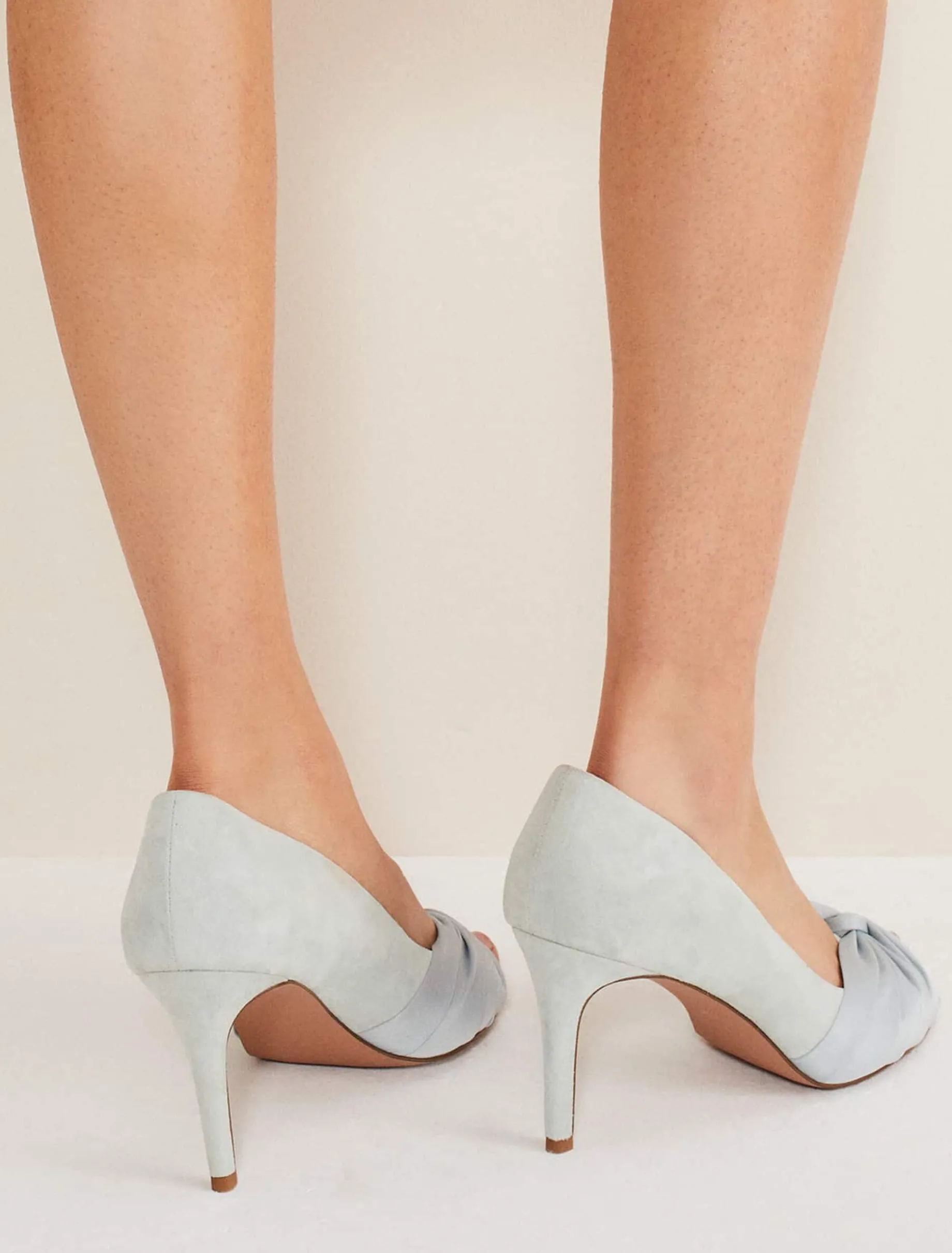 Satin Twist Peeptoe Shoe