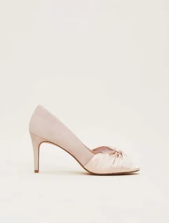 Satin Twist Peeptoe Shoe