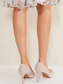 Satin Twist Peeptoe Shoe