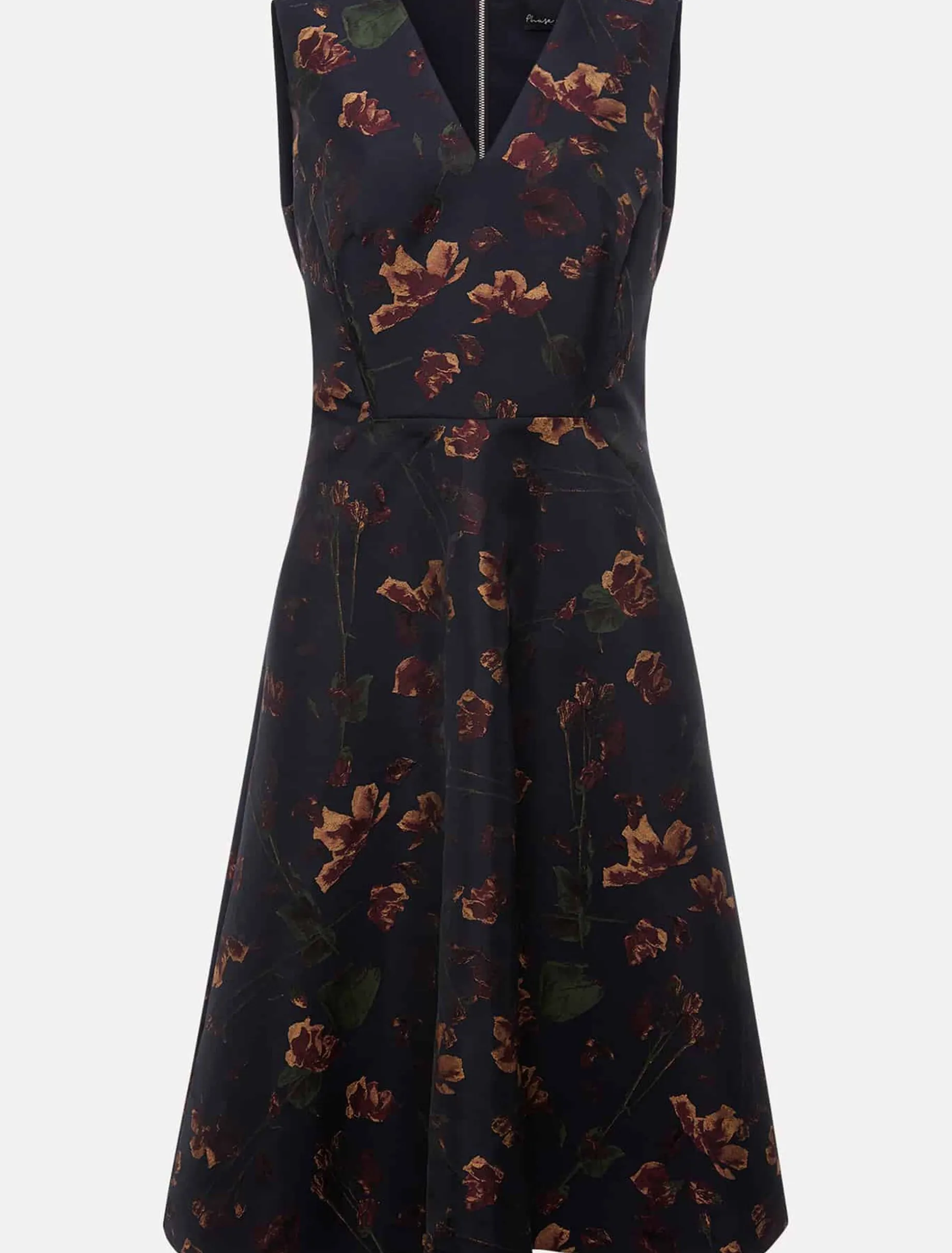 Savannah Jacquard Floral Fit And Flare Dress