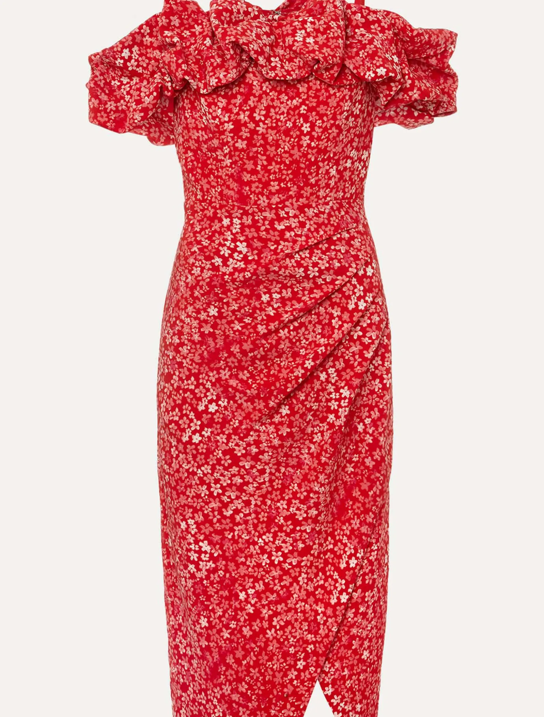 Senita Off Shoulder Ditsy Dress