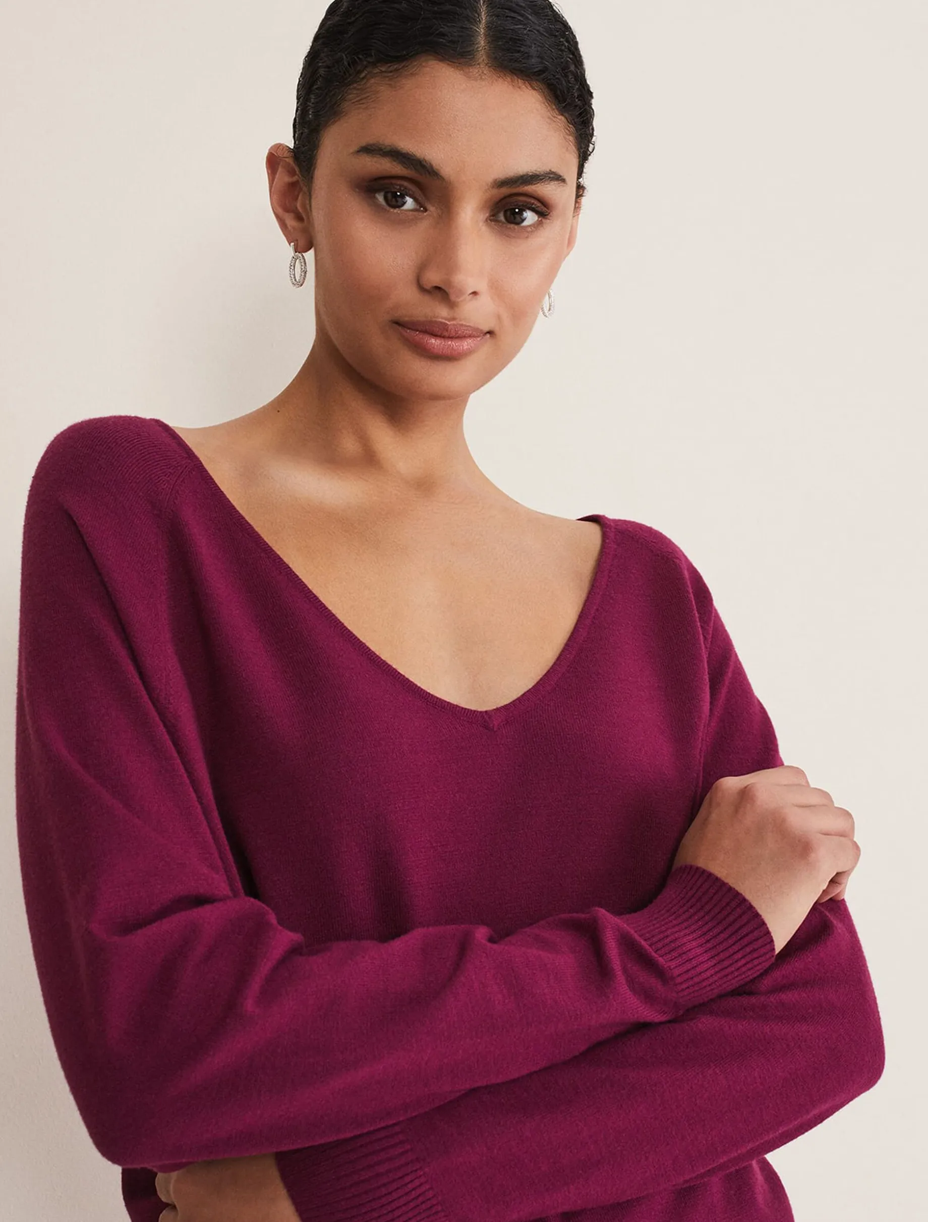 Senita V Neck Knit Jumper