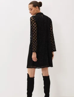 Sevina Spot Tunic Dress