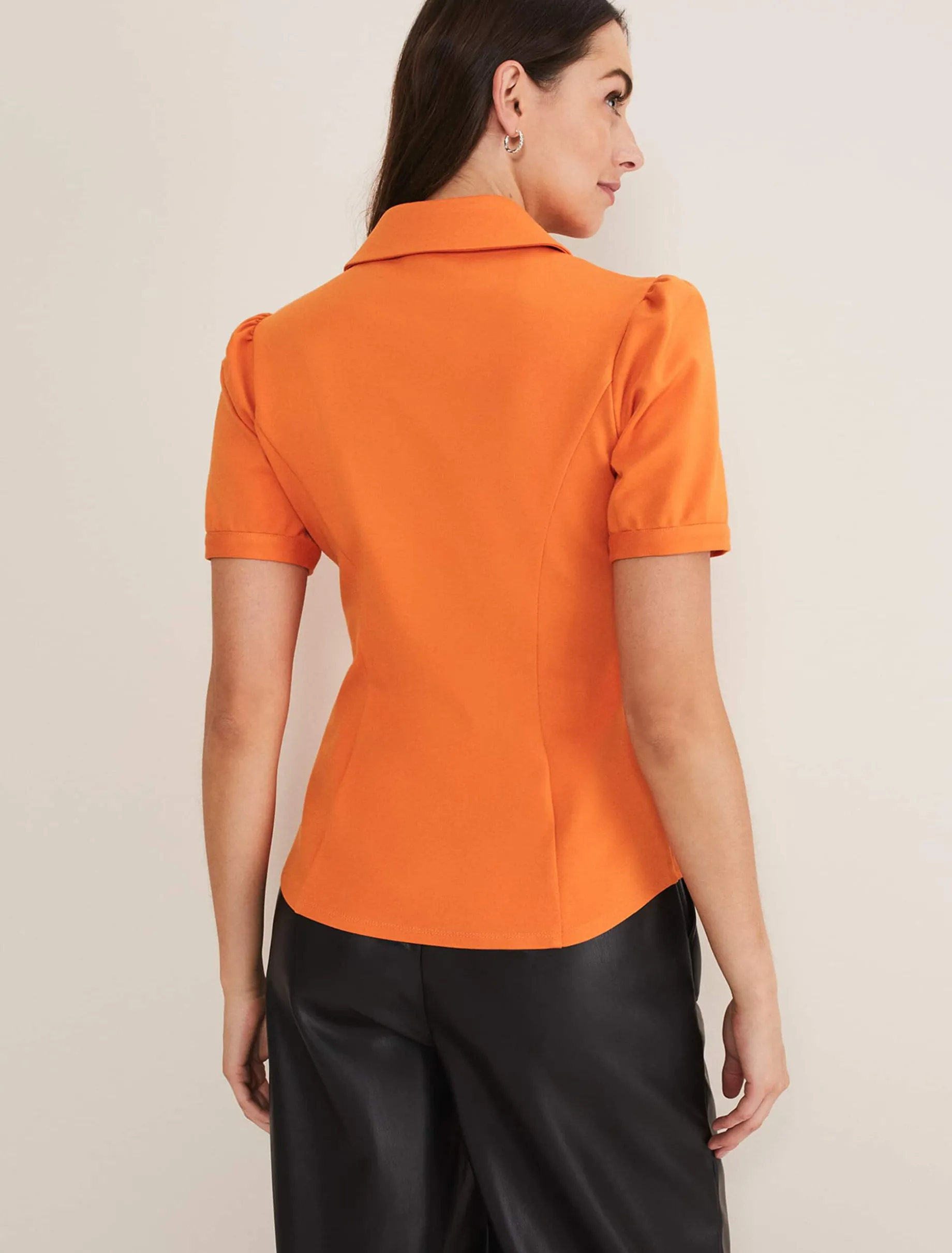 Shaden Zip Front Ponte Top