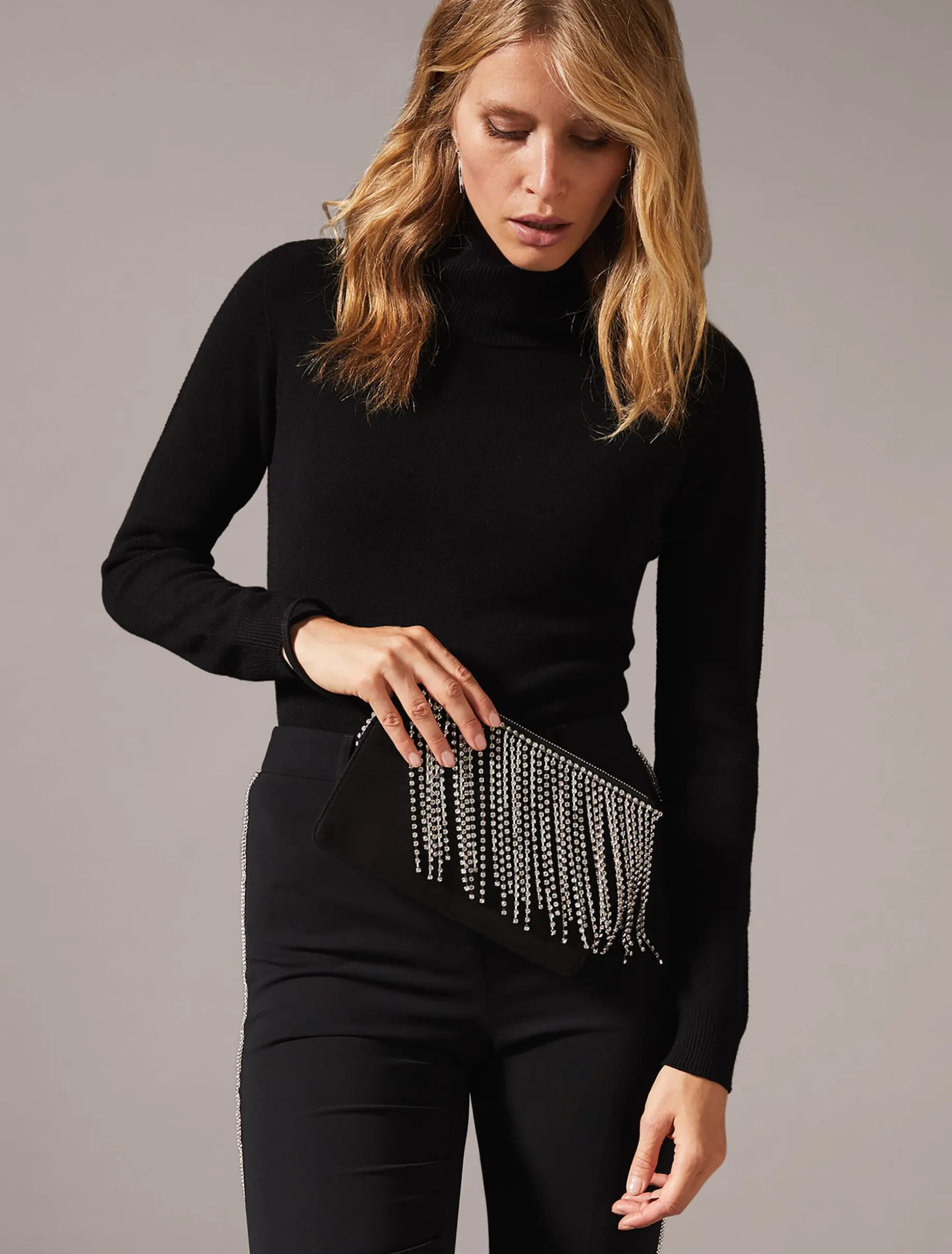Shae Sparkle Tassel Clutch Bag