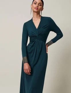 Shanelle Embellished Cuff Maxi Dress