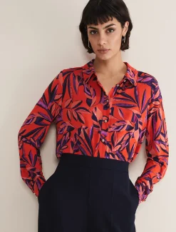 Shareen Leaf Print Shirt