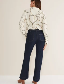 Shawna Belted Bootcut Jeans