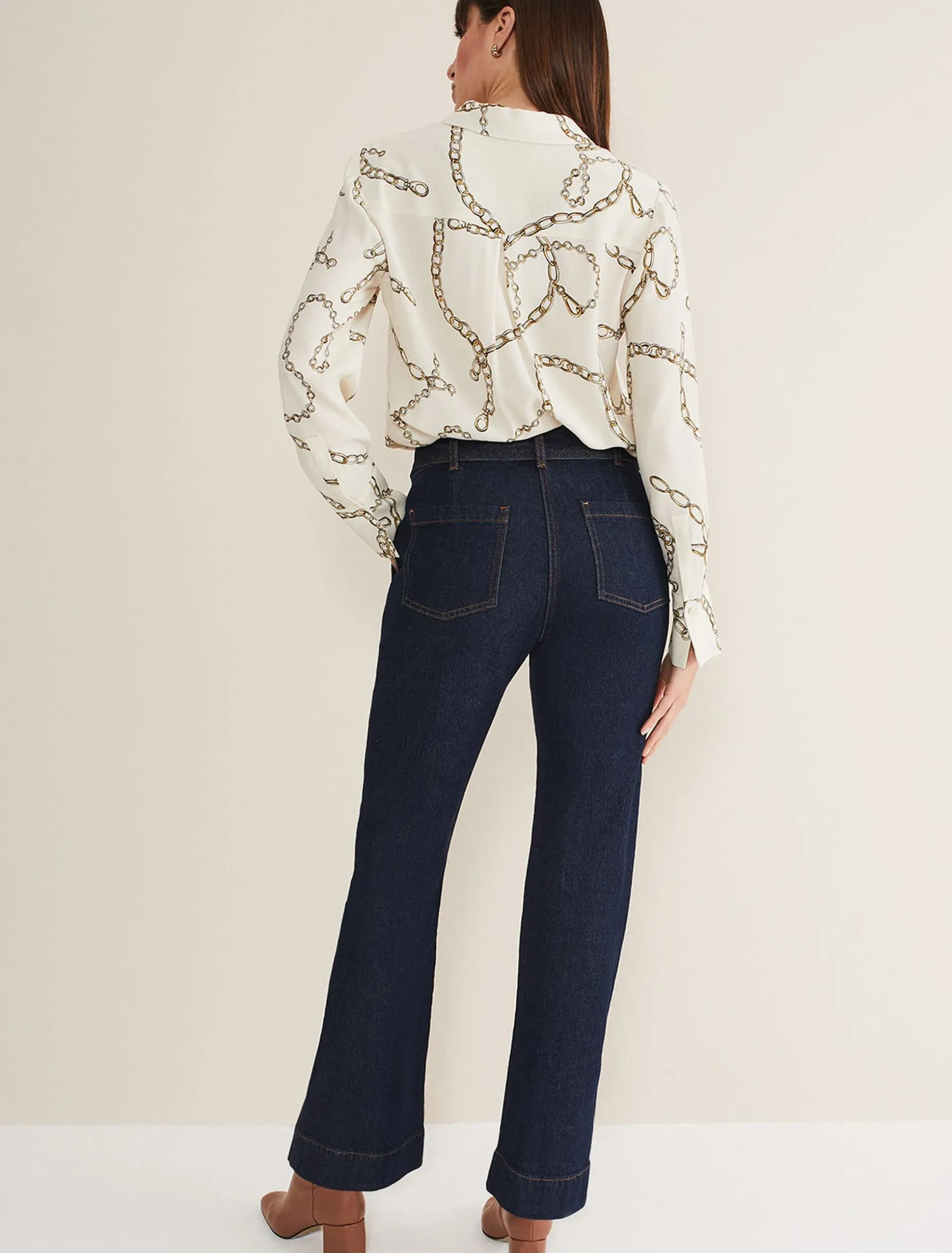 Shawna Belted Bootcut Jeans